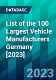 List of the 100 Largest Vehicle Manufacturers Germany [2023]- Product Image